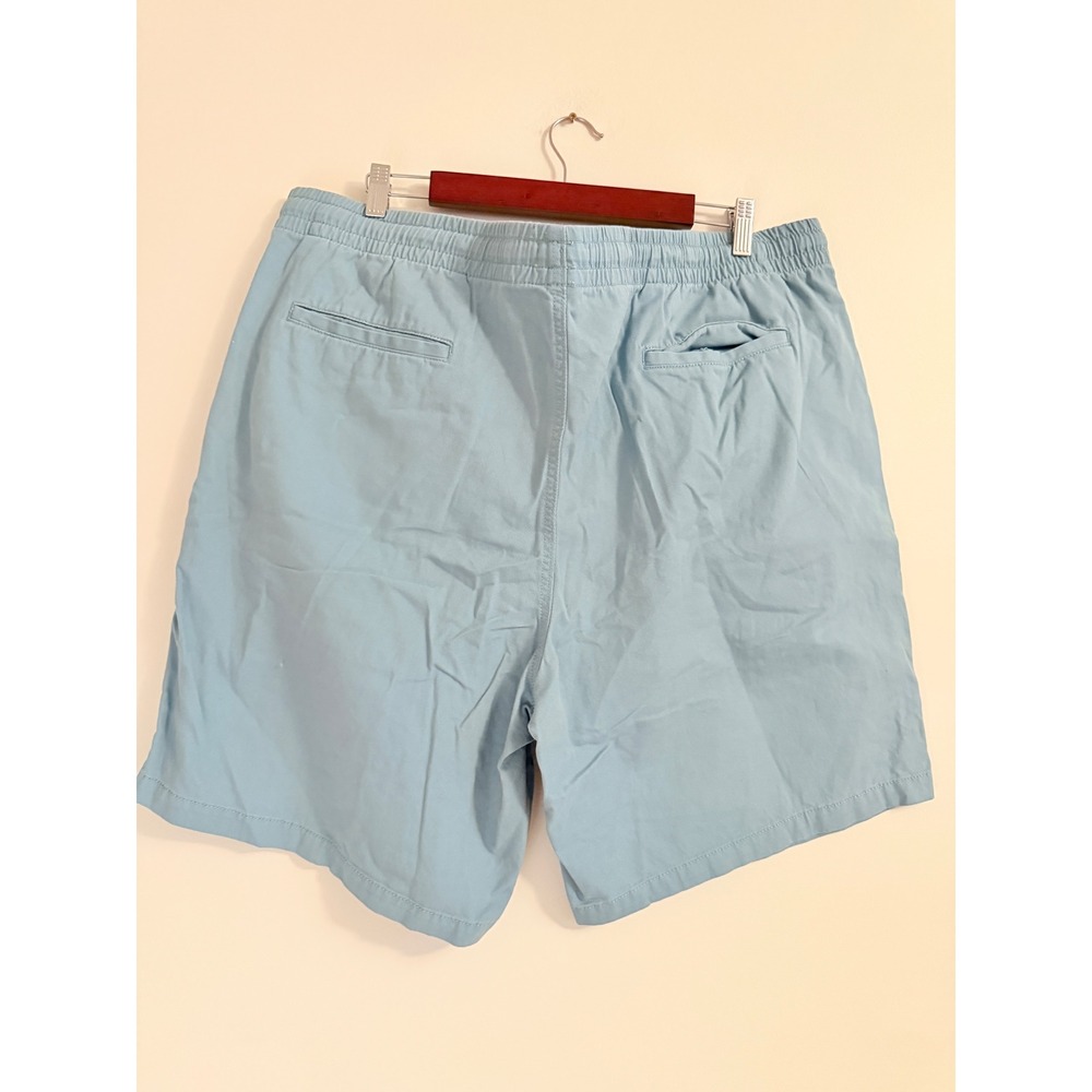 Sonoma Goods for Life Mens XXL Light Blue Cotton Elastic Waist Drawstring Shorts - Picture 3 of 3